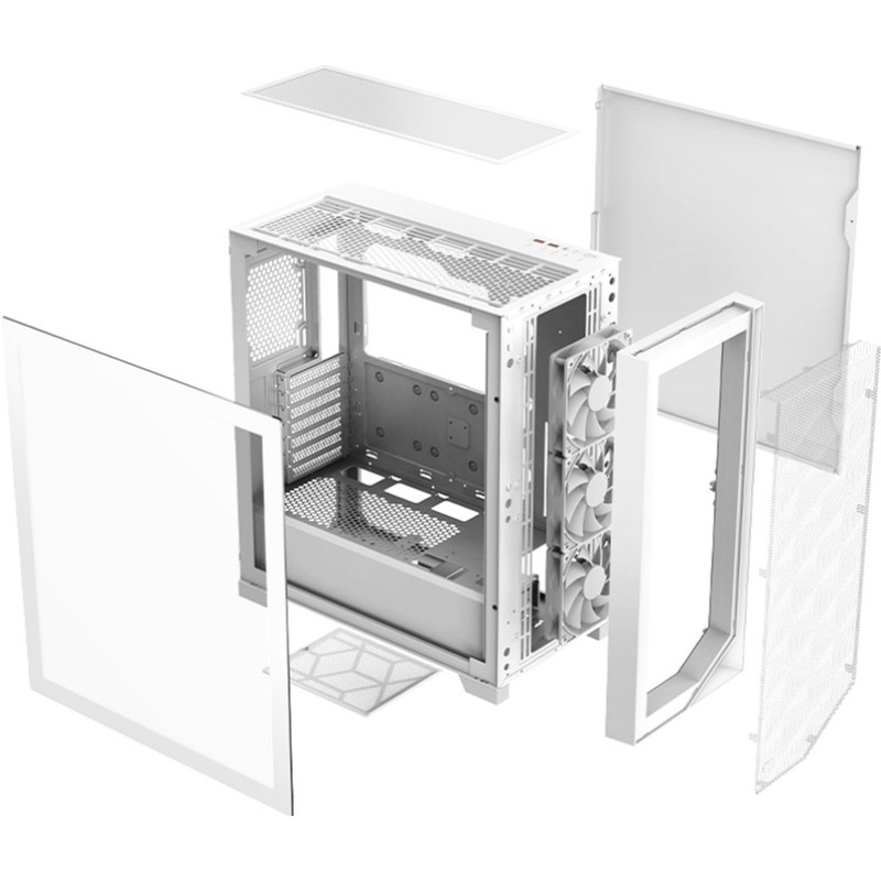 Корпус PCCooler C3D510 ARGB Tempered Glass White (C3D510 WH ARGB)