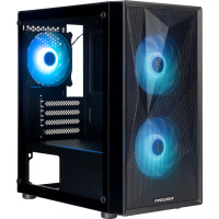 Корпус Prologix E102 Tempered Glass&Mesh Black