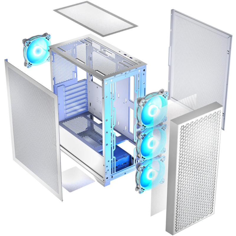 Корпус LogicConcept DART PRO ARGB MIDI WHITE MESH (AT-DART-PRO-ARGB-20)