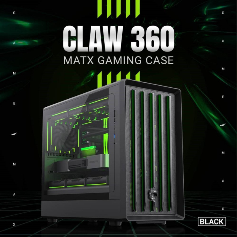 Корпус GAMEMAX Claw 360 BK