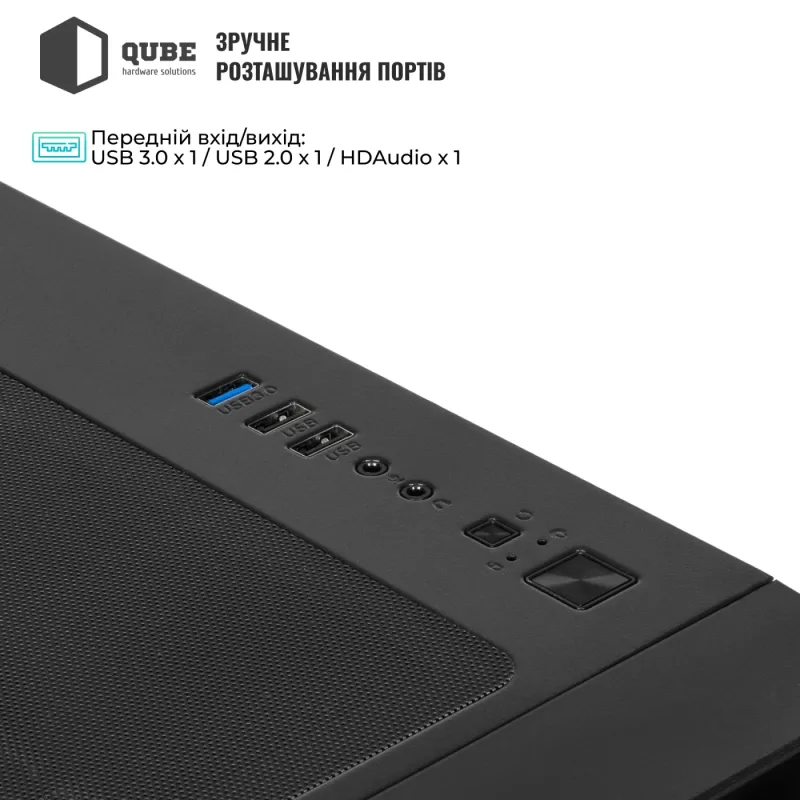 Корпус QUBE MIRAGE 7ARGB BTF Black (MIRAGE_GBNU3)