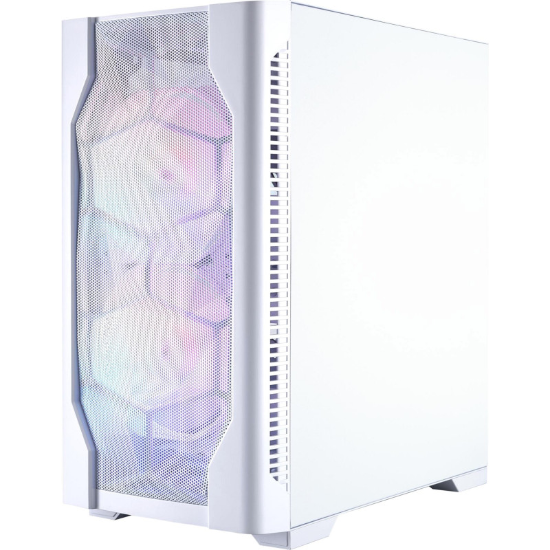 Корпус 1stPlayer D4-M-WH-2F1P-W-1F1-W White