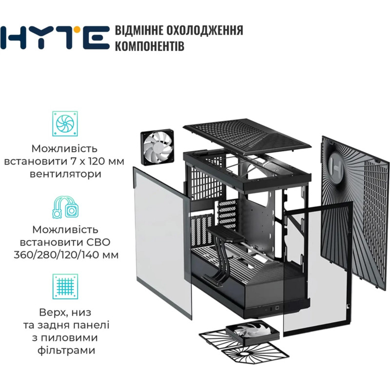 Корпус Hyte Y40 Black (CS-HYTE-Y40-B)
