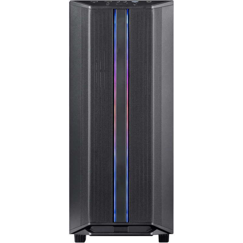 Корпус Prologix E122 Tempered Glass&Mesh Black