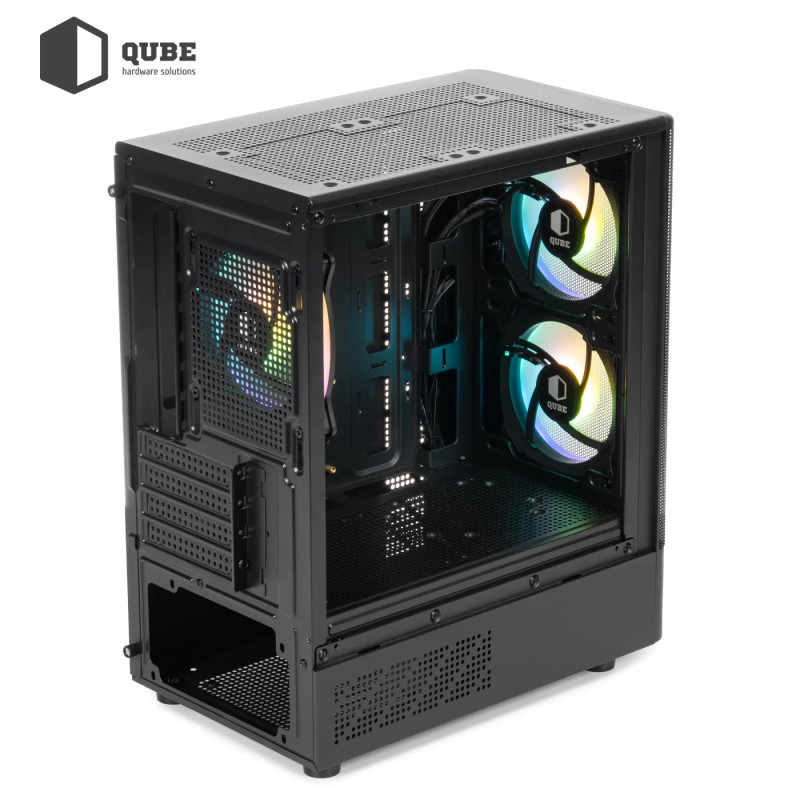 Корпус QUBE GEON ARGB Black (GEON_GBNU3)