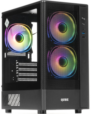 Корпус QUBE GEON ARGB Black (GEON_GBNU3)