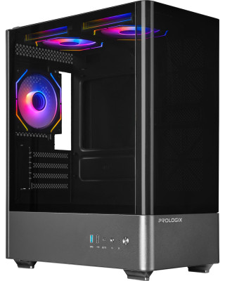Корпус Prologix Lumi GM-01AB Glass Black