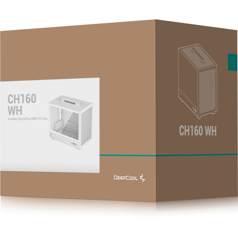 Корпус DeepCool CH160 White (R-CH160-WHNGI0-G-1)