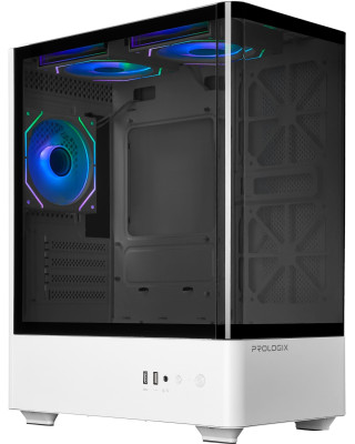 Корпус Prologix Lumi GM-01AW Glass White