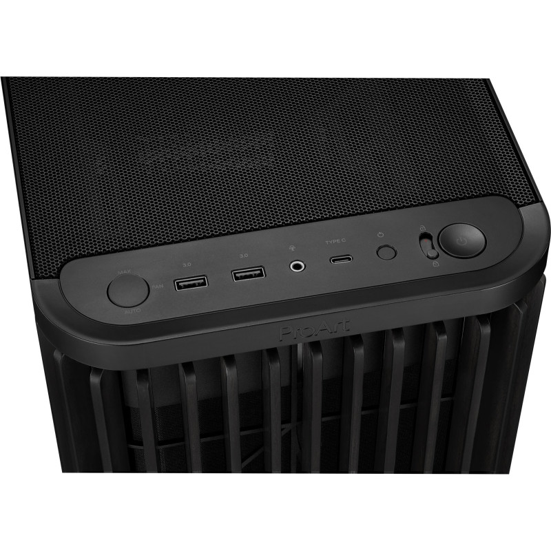 Корпус ASUS PA401 PROART WOOD METAL PWM BLACK (90DC00M0-B39010)