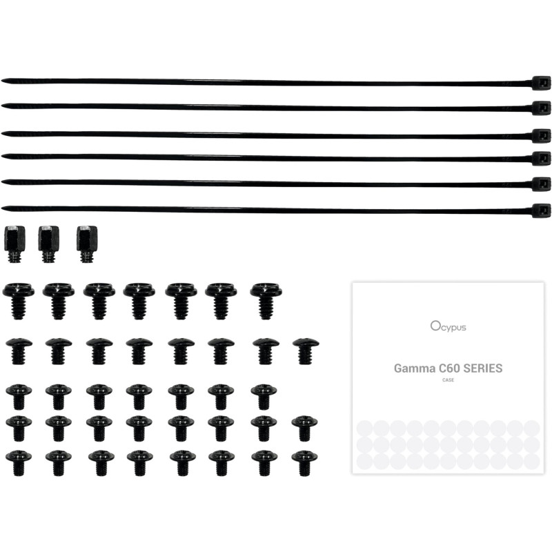 Корпус OCYPUS GAMMA C60 BK (GAMMA-C60-BKG000XX-GL)