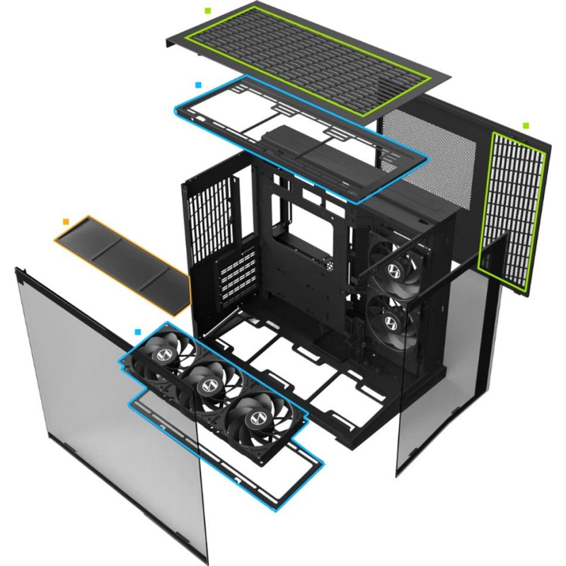 Корпус Lian Li O11 Dynamic Mini V2 Flow Black (G99.O11DMIV2FX.00)