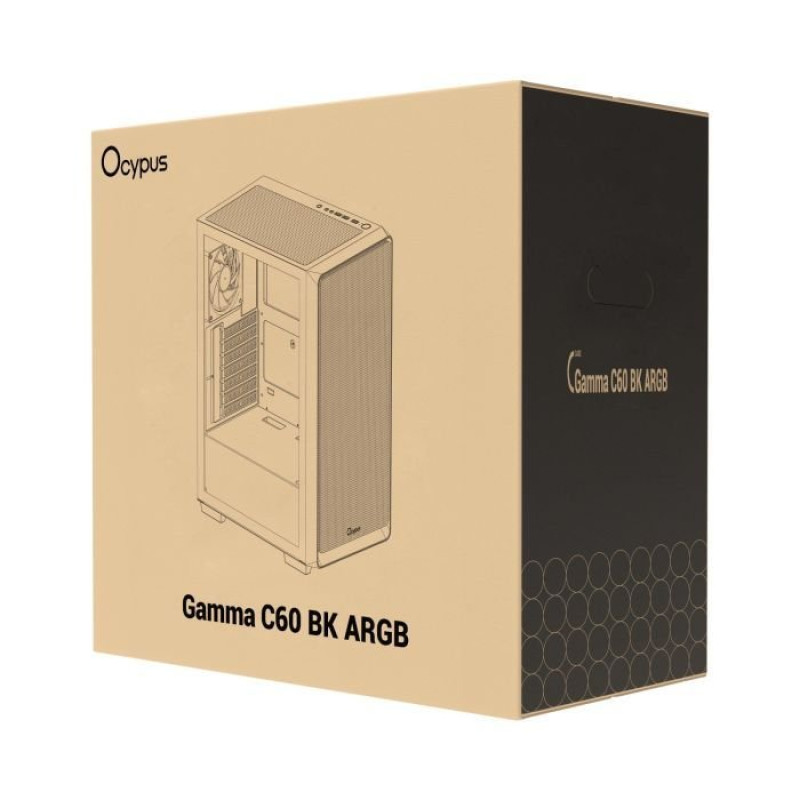 Корпус OCYPUS GAMMA C60 BK ARGB (GAMMA-C60-BKG400XX-GL)