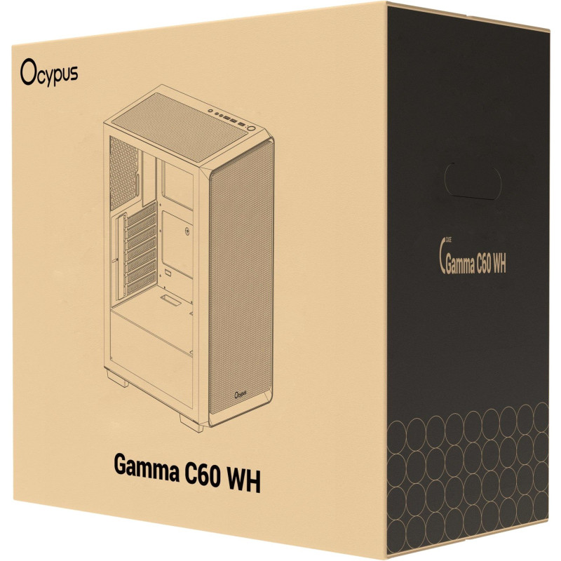 Корпус OCYPUS GAMMA C60 WH (GAMMA-C60-WHG000XX-GL)