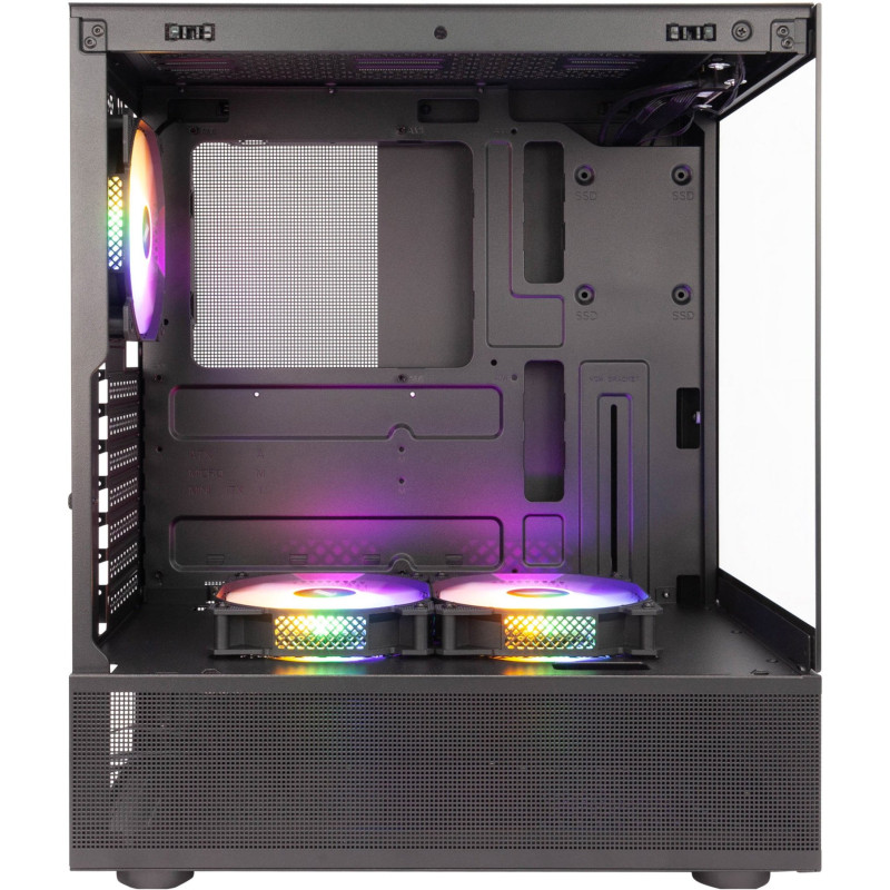 Корпус 1stPlayer Mi7-A-BK-2F7R-1F7