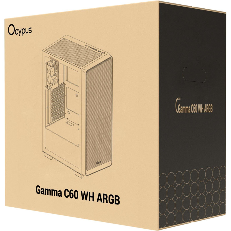 Корпус OCYPUS GAMMA C60 WH ARGB (GAMMA-C60-WHG400XX-GL)