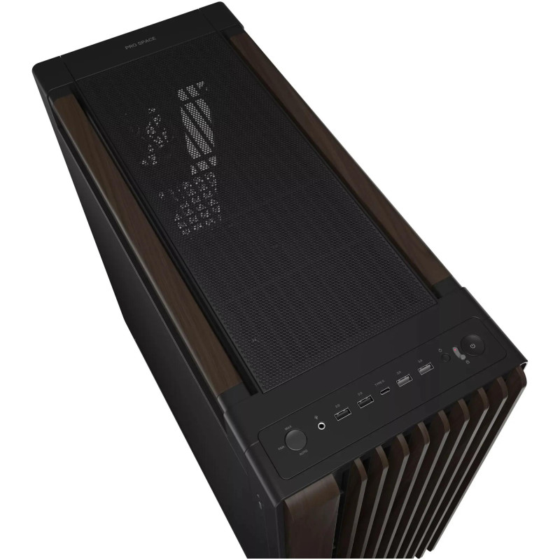 Корпус Asus ProArt PA602 Walnut Wood Metal Panel Modern Black (90DC00J0-B09040)