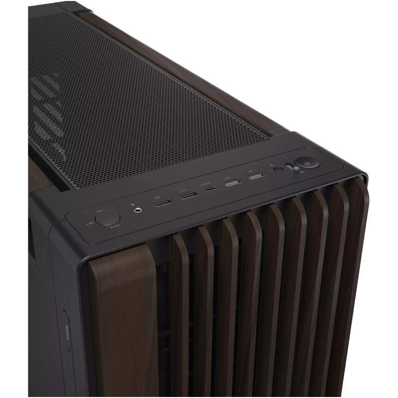 Корпус Asus ProArt PA602 Walnut Wood Metal Panel Modern Black (90DC00J0-B09040)