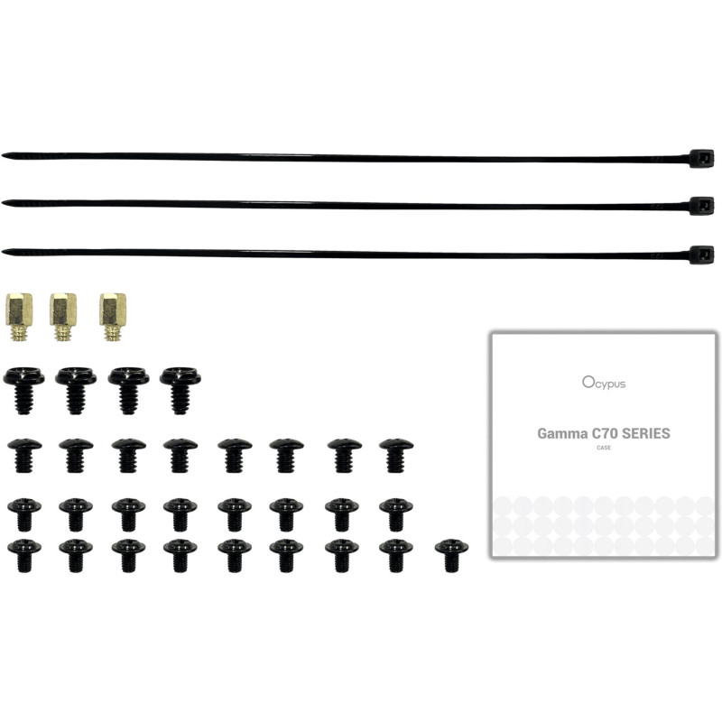 Корпус OCYPUS GAMMA C70 BK (GAMMA-C70-BKG000XX-GL)