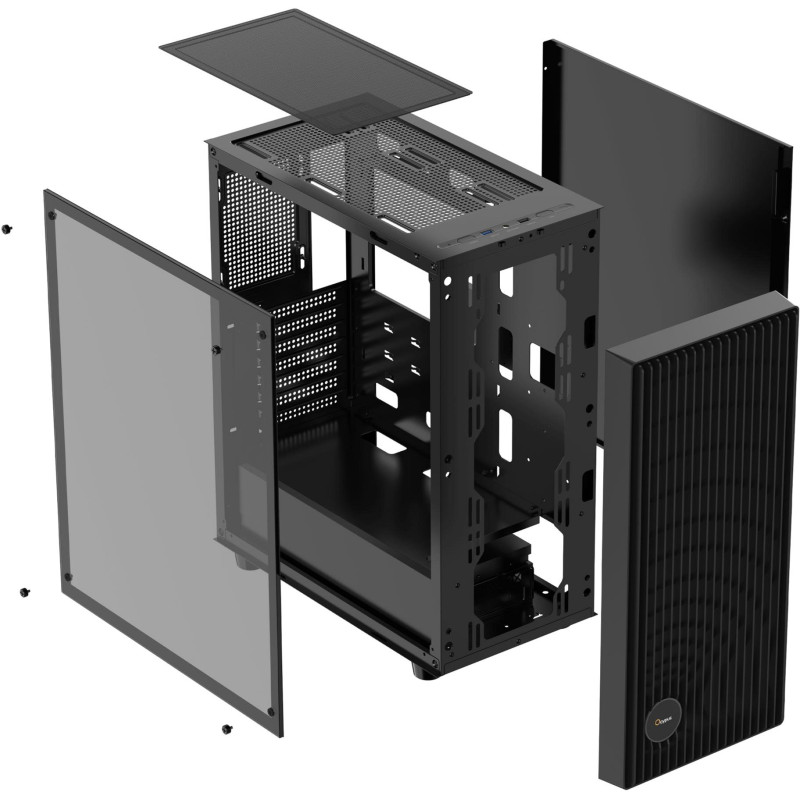 Корпус OCYPUS GAMMA C70 BK (GAMMA-C70-BKG000XX-GL)