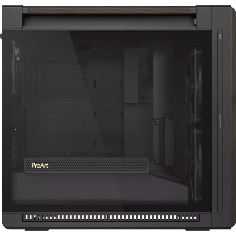 Корпус Asus ProArt PA602 Walnut Wood Tempered Glass Modern Black (90DC00J0-B09030)