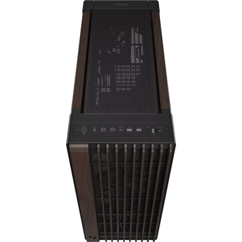 Корпус Asus ProArt PA602 Walnut Wood Tempered Glass Modern Black (90DC00J0-B09030)