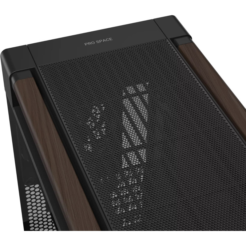 Корпус Asus ProArt PA602 Walnut Wood Tempered Glass Modern Black (90DC00J0-B09030)