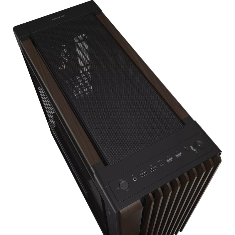 Корпус Asus ProArt PA602 Walnut Wood Tempered Glass Modern Black (90DC00J0-B09030)