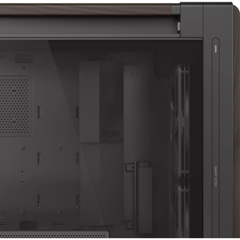 Корпус Asus ProArt PA602 Walnut Wood Tempered Glass Modern Black (90DC00J0-B09030)