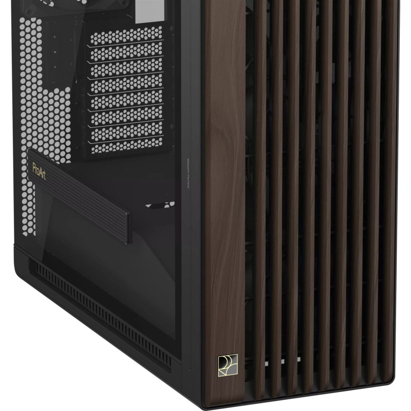 Корпус Asus ProArt PA602 Walnut Wood Tempered Glass Modern Black (90DC00J0-B09030)