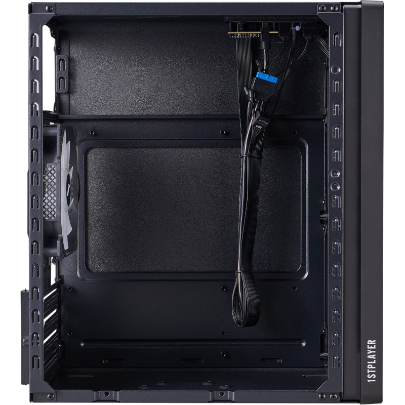 Корпус 1stPlayer WD1-BK-3F1 Black