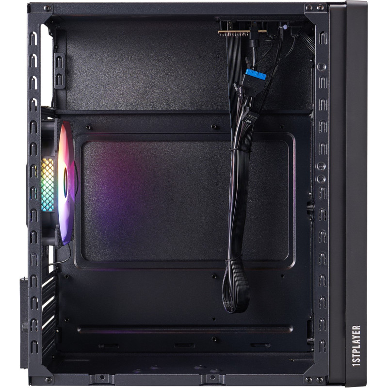 Корпус 1stPlayer WD1-BK-3F1 Black