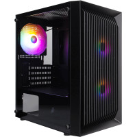 Корпус 1stPlayer BS-2-3F1-BK Чорний без БП