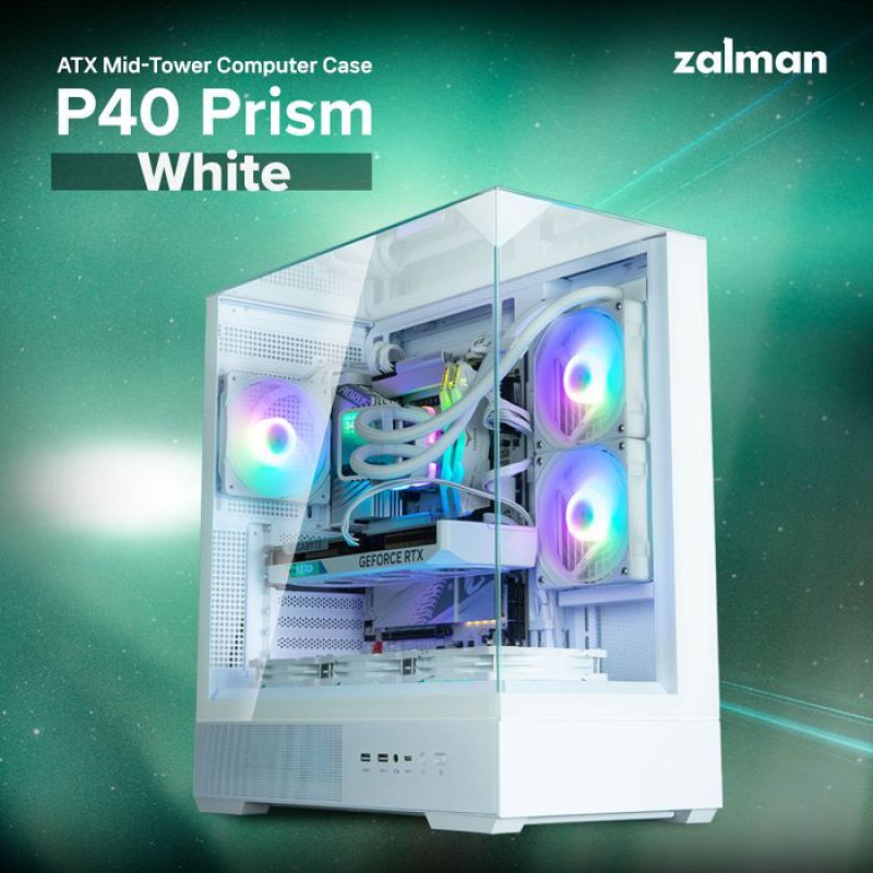 Корпус Zalman P40 Prism White (P40PRISMWHITE)