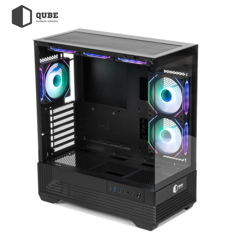 Корпус QUBE FORT ARGB Black (FORT_GBNU3)