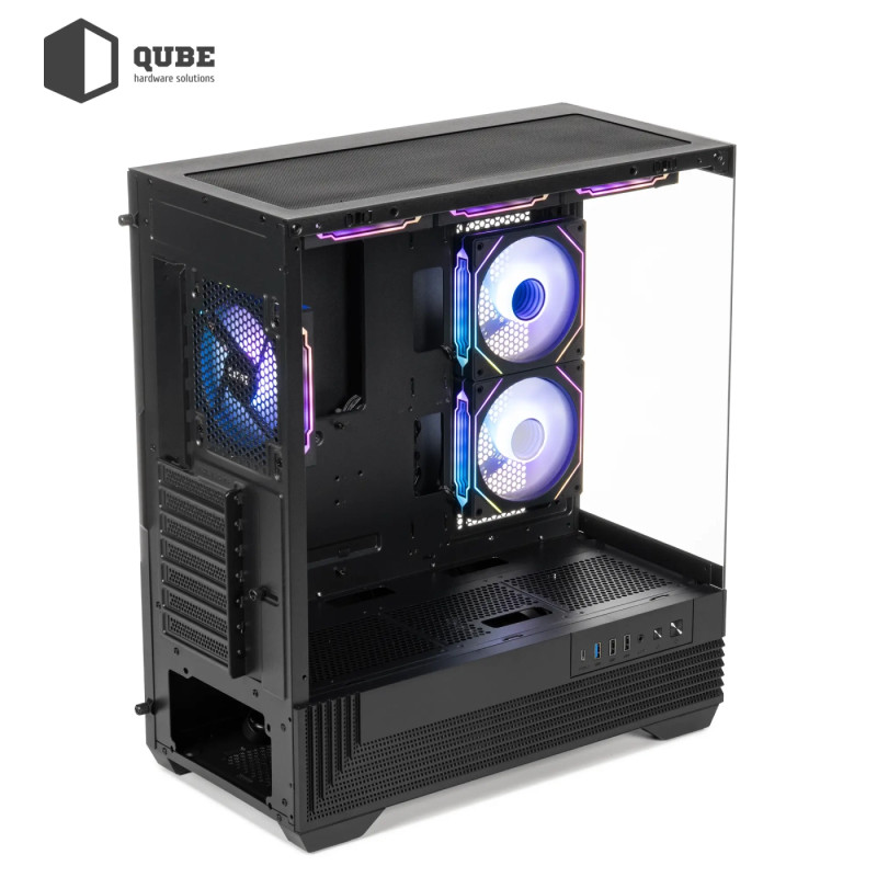 Корпус QUBE FORT ARGB Black (FORT_GBNU3)