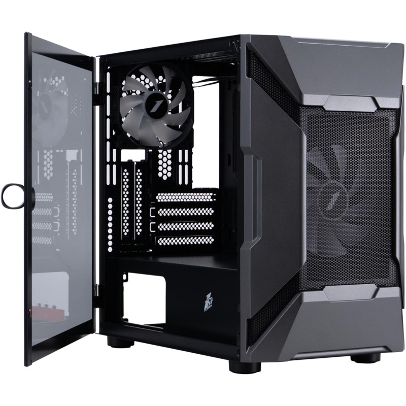 Корпус 1stPlayer D3-A-BK-1F7-14-1F7 Black