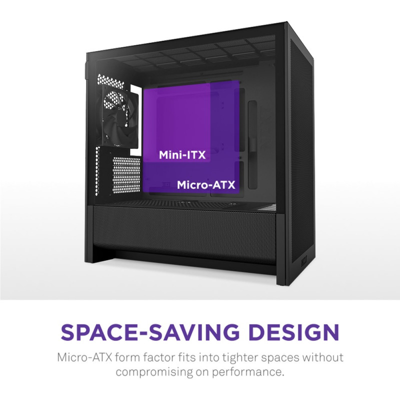 Корпус NZXT H3 Flow All Black (CC-H31FB-01)