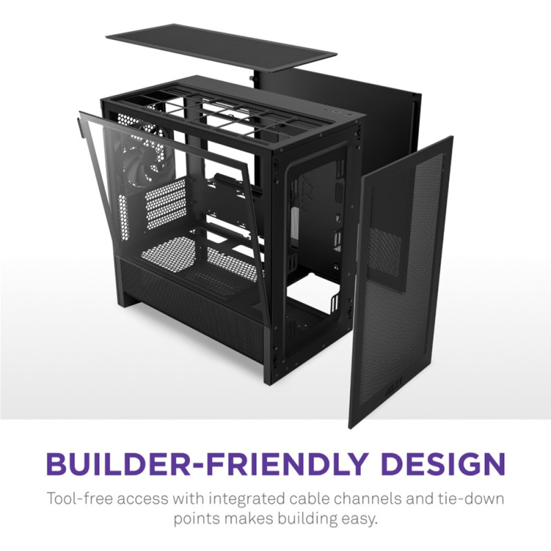 Корпус NZXT H3 Flow All Black (CC-H31FB-01)