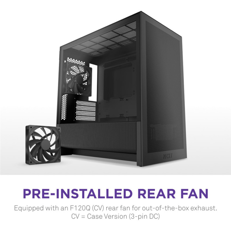 Корпус NZXT H3 Flow All Black (CC-H31FB-01)