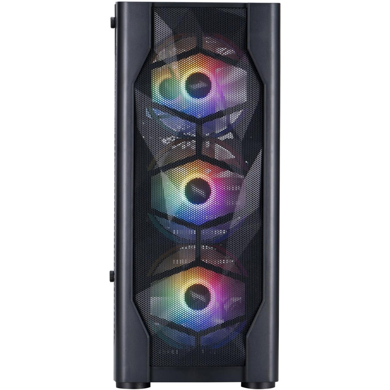 Корпус 1stPlayer D4-BK-4F1 Black