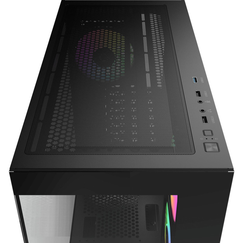 Корпус OCYPUS GAMMA C72 BK ARGB (GAMMA-C72-BKD400XX-GL)