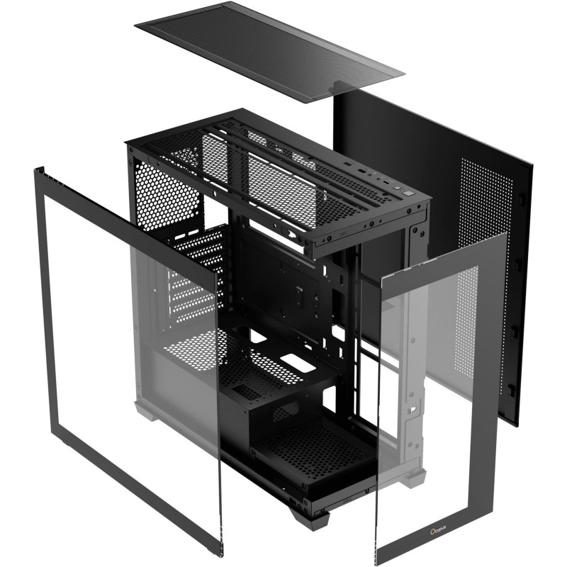 Корпус OCYPUS GAMMA C72 BK ARGB (GAMMA-C72-BKD400XX-GL)