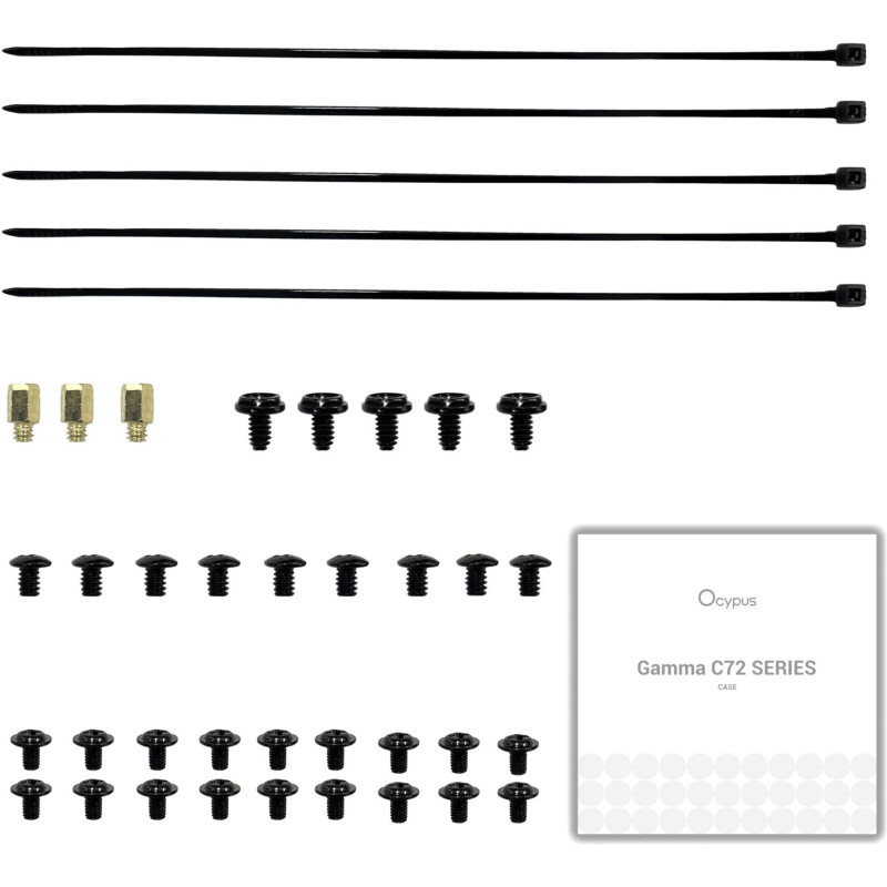 Корпус OCYPUS GAMMA C72 BK ARGB (GAMMA-C72-BKD400XX-GL)