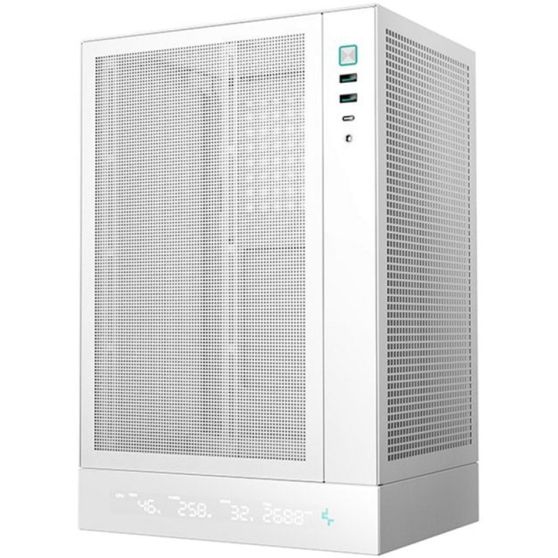 Корпус DeepCool CH170 Digital White (R-CH170-WHNPI0D-G-1)