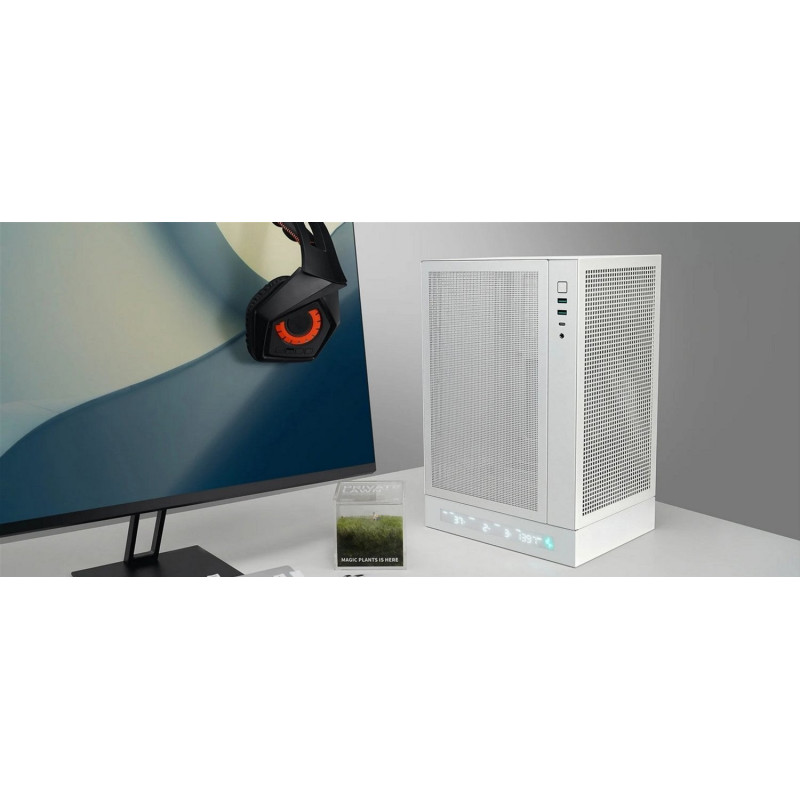 Корпус DeepCool CH170 Digital White (R-CH170-WHNPI0D-G-1)