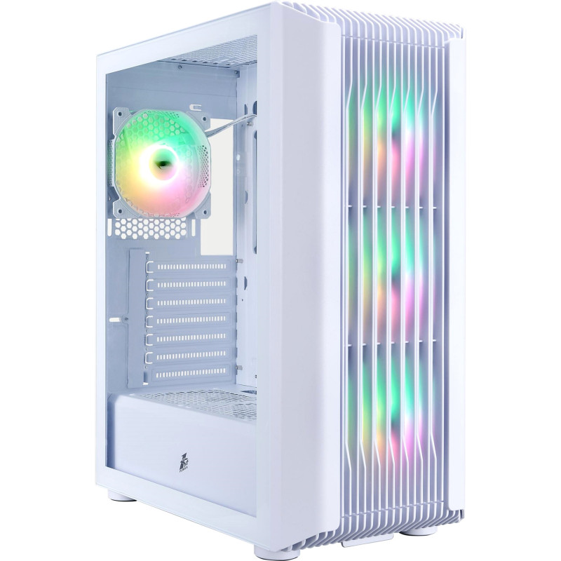 Корпус 1stPlayer H6-WH-4F7-W White