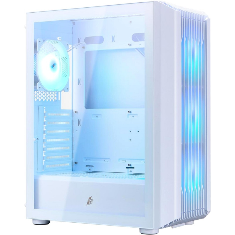 Корпус 1stPlayer H6-WH-4F7-W White