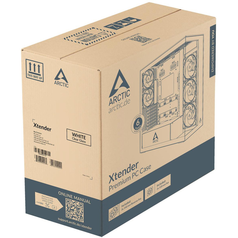 Корпус ARCTIC XTENDER WHT (ACPCC00014A)