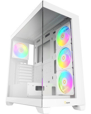 Корпус OCYPUS GAMMA C72 WH ARGB (GAMMA-C72-WHD400XX-GL)